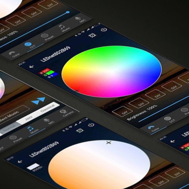 Bluetooth Suit Smart Music Sound Control Light Strip Non-waterproof 5050 RGB Colorful Atmosphere LED Light Strip With 24-Keys Remote Control