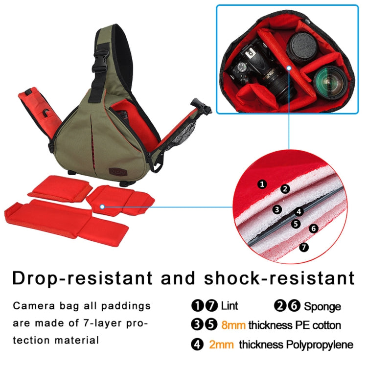 CADeN K1 DSLR Camera Shoulder Waterproof Bag With Rain Cover