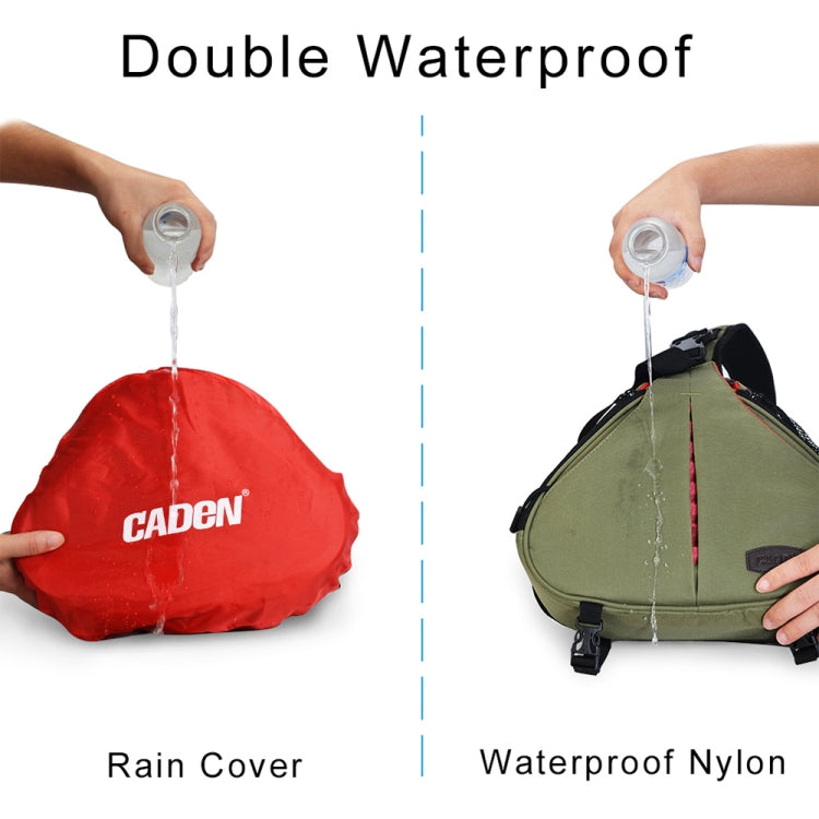 CADeN K1 DSLR Camera Shoulder Waterproof Bag With Rain Cover