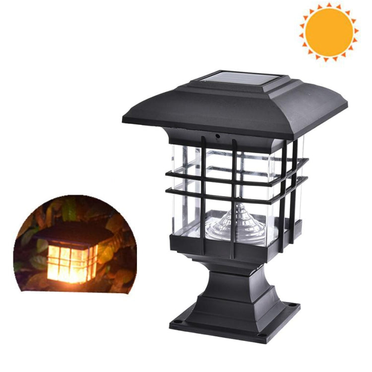 Solar Pillar Light Outdoor Waterproof Decorative Garden Lawn Wall Lamp