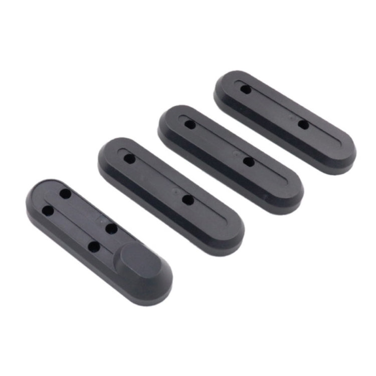 4 in 1 For Xiaomi Mijia M365 Scooter Motor Plastic Protective Cover Waterproof Cover Front and Rear Wheel Protection Blocks, Random Color Delivery