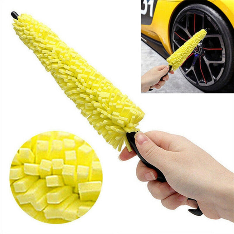 Universal Auto Car Accessories Car Rims Care Tire Wheel Washing Brush Plastic Handle Vehicle Wheel Cleaning Brush Washing Sponge