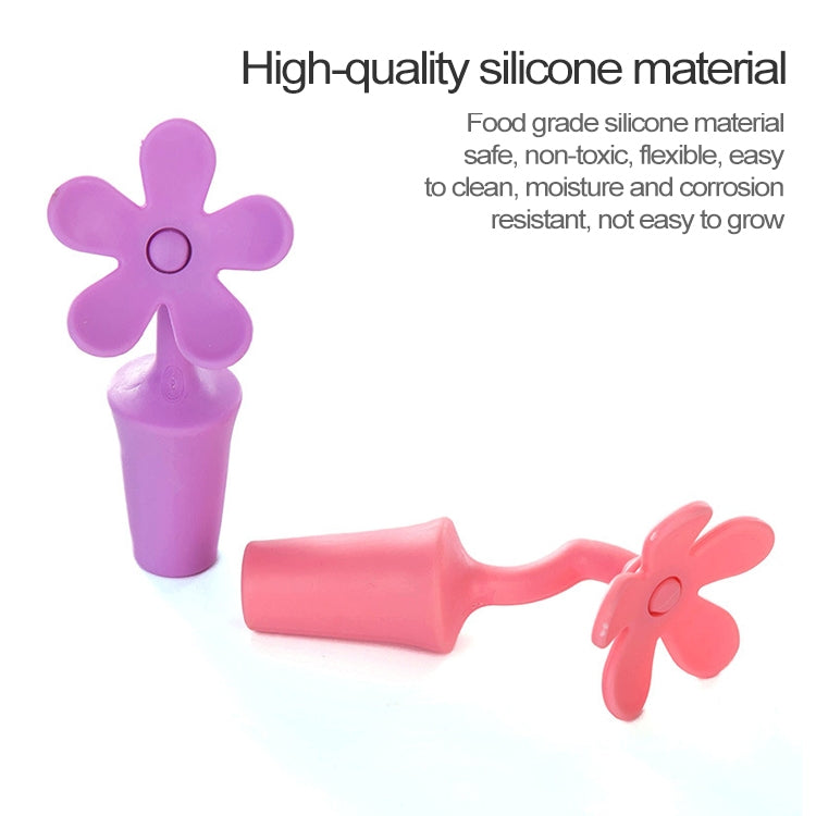 5 PCS Silicone Wine Stopper Flower Beer Stopper