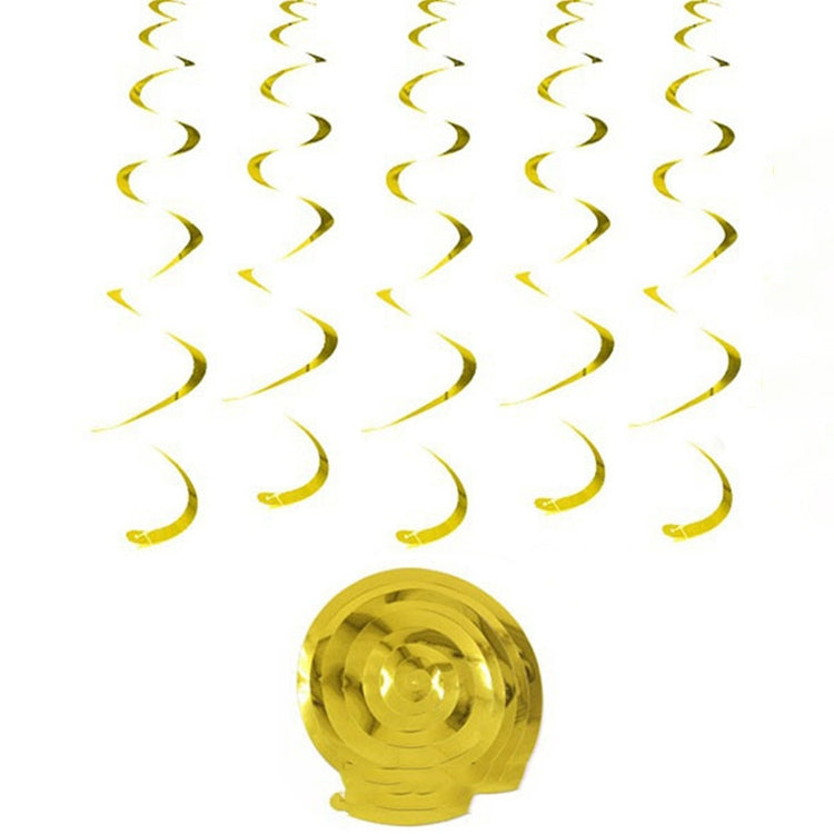 5 PCS 70cm PVC Spiral Ornaments Christmas Kindergarten Classroom Birthday Party Scene Layout Hanging Sequin Ornaments