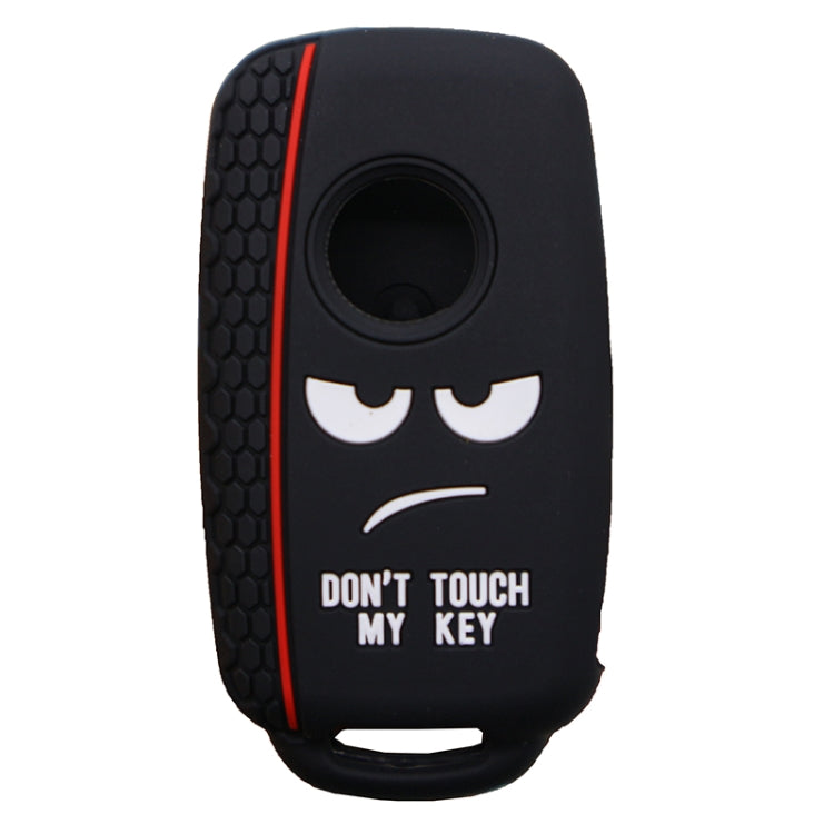 Do not Touch My Key Style Silicone Car Key Cover for Volkswagen Jetta Polo Passat Skoda Tiguan Golf