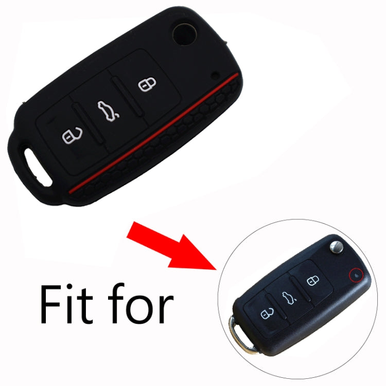Do not Touch My Key Style Silicone Car Key Cover for Volkswagen Jetta Polo Passat Skoda Tiguan Golf