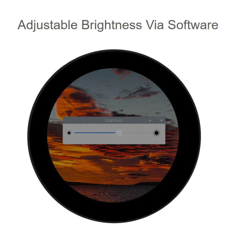 Waveshare 3.4 inch DSI Round Touch Display, 800 × 800, IPS, 10-Point Touch