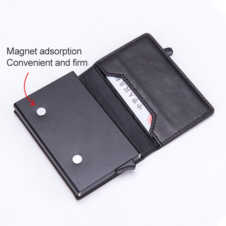 Magnetic RFID Bag Multifunctional Aluminum Automatic Pop-up Credit Card Package