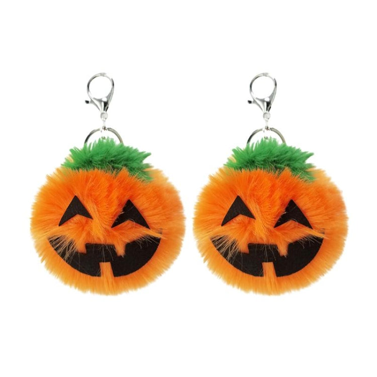 3 PCS Pumpkin Plush Keychains Fashion Car Halloween Key Chain Party Gift