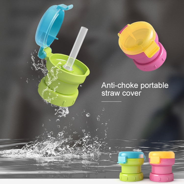 Children Portable Bottled Drinks Anti-overflow Anti-squash Replacement Straw Cap