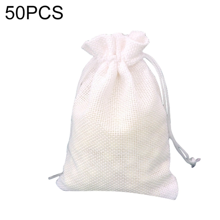 50 PCS Multi size Linen Jute Drawstring Gift Bags Sacks Wedding Birthday Party Favors Drawstring Gift Bags