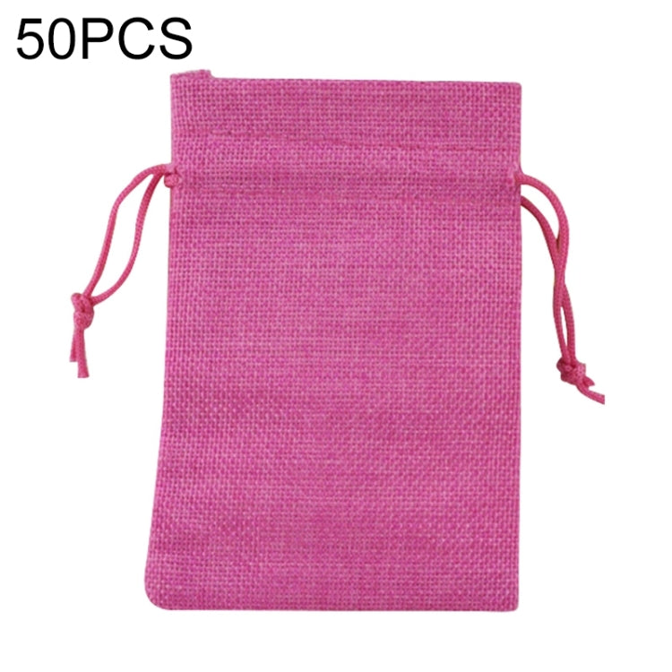 50 PCS Multi size Linen Jute Drawstring Gift Bags Sacks Wedding Birthday Party Favors Drawstring Gift Bags