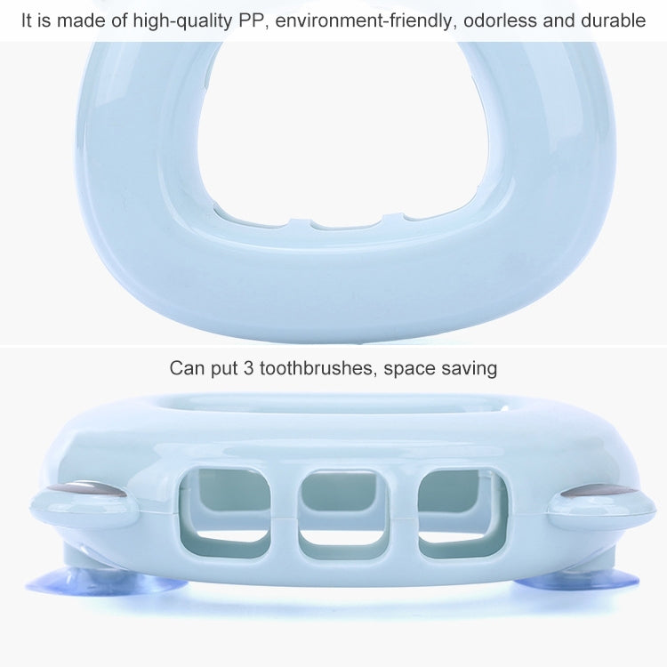 Wall-mounted Bathroom Wall Hanging Rack Creative Couple Suction Cup Toothbrush Shelf Holder