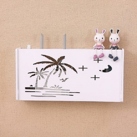 Socket Router Storage Box Set-top Box Decoration TV Cabinet Living Room Junction Box, 40.5x20.5x9.5cm, 52x25x9.5cm