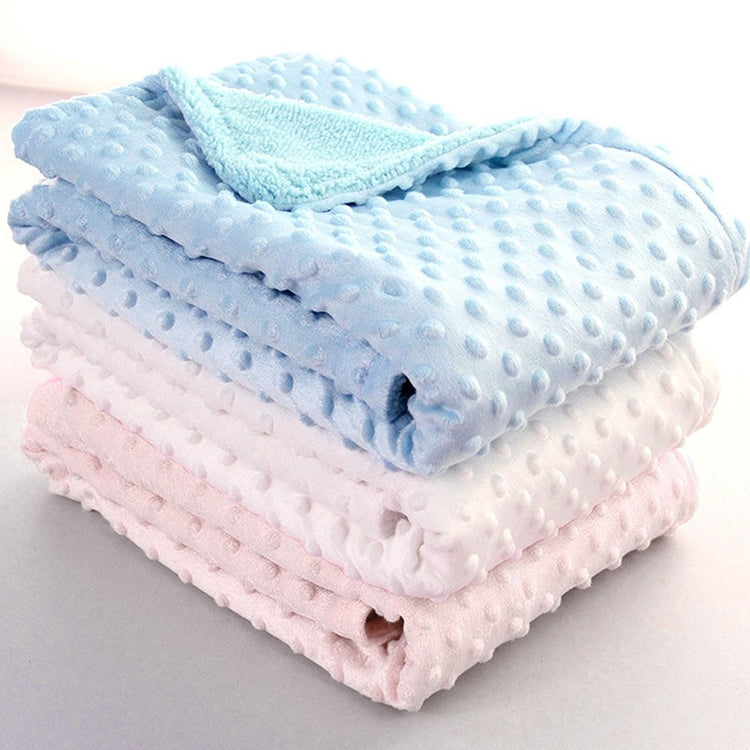 Spring and Autumn Double Layer Baby Knitted Fleece Blanket Bedding