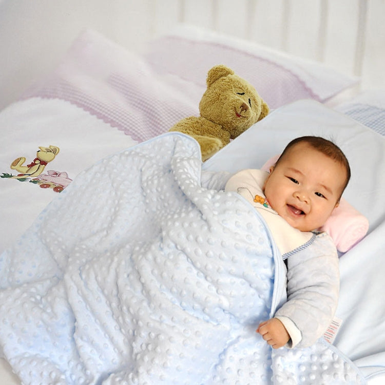 Spring and Autumn Double Layer Baby Knitted Fleece Blanket Bedding