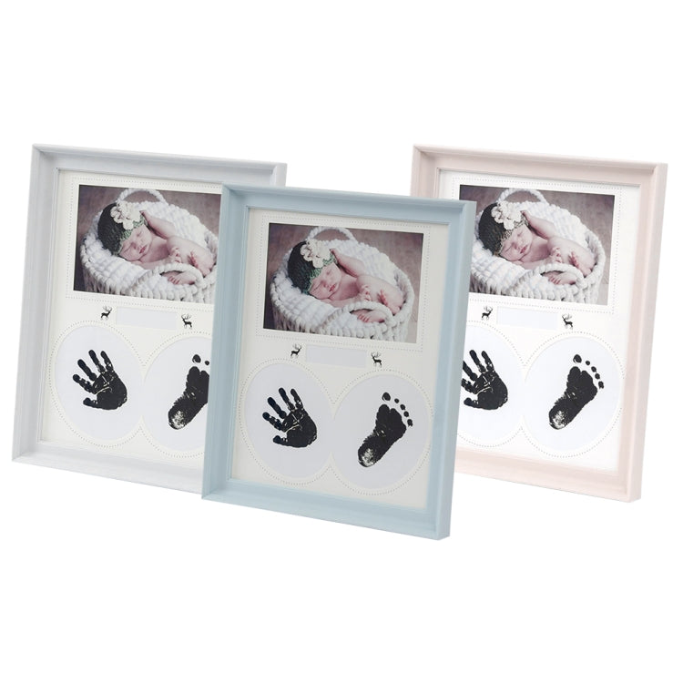 Desk Hanging Photo Frame PVC Baby Foot Hand Print Ink Pad Bedroom Wall Birthday Pictures Albums