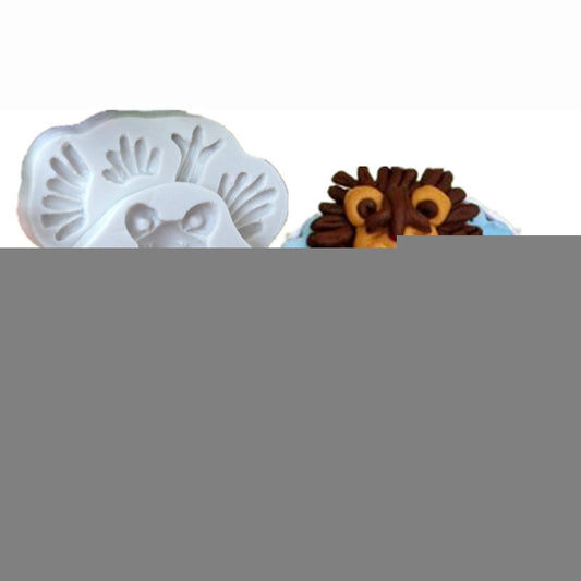 2 PCS 3D Animal Shape Silicone Form Fondant Cake Biscuit Molds, 3D Animal Shape(Lion)
