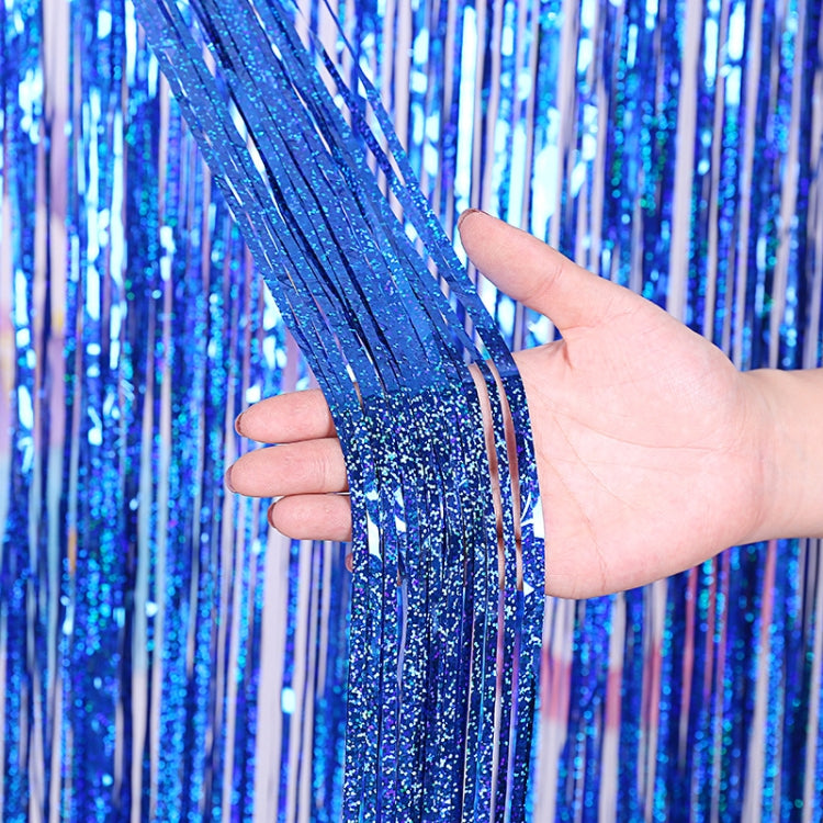 Laser Rain Tinsel Foil Curtain Birthday Party Decoration Tassel Wall,, 1x1m, 1x2m, 1x2.5m, 1x3m