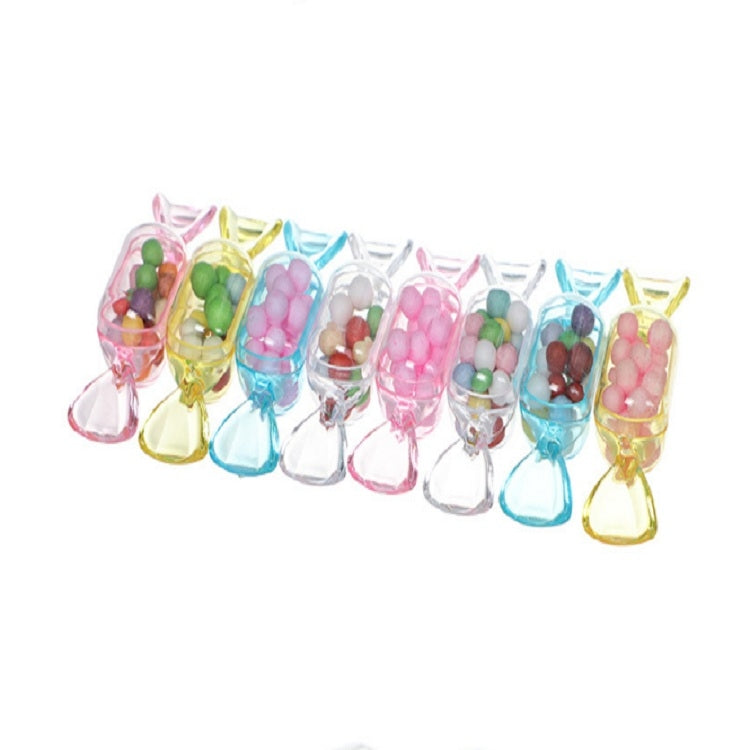 10 PCS/Set Transparent Creative Candy Box Small Candy-shaped Mini Plastic Box