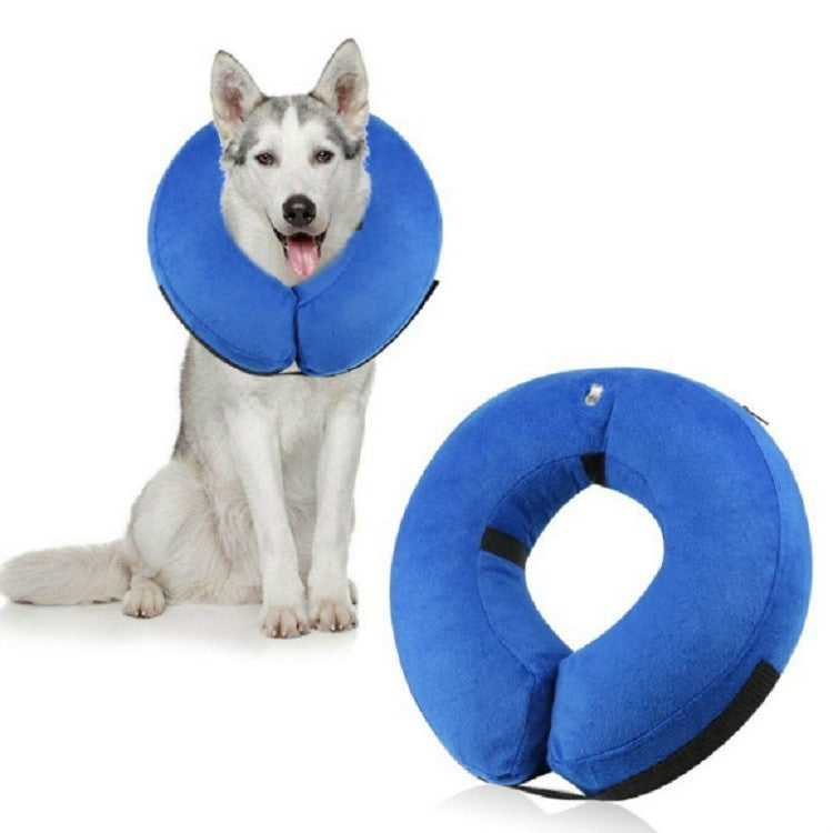 Inflatable Pet Collar Pet Grooming Warm Protective Wound Protection Collar