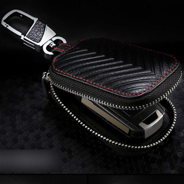 Multifunctional Hook Up Leather Car Key Bag