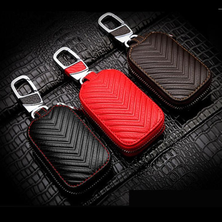 Multifunctional Hook Up Leather Car Key Bag