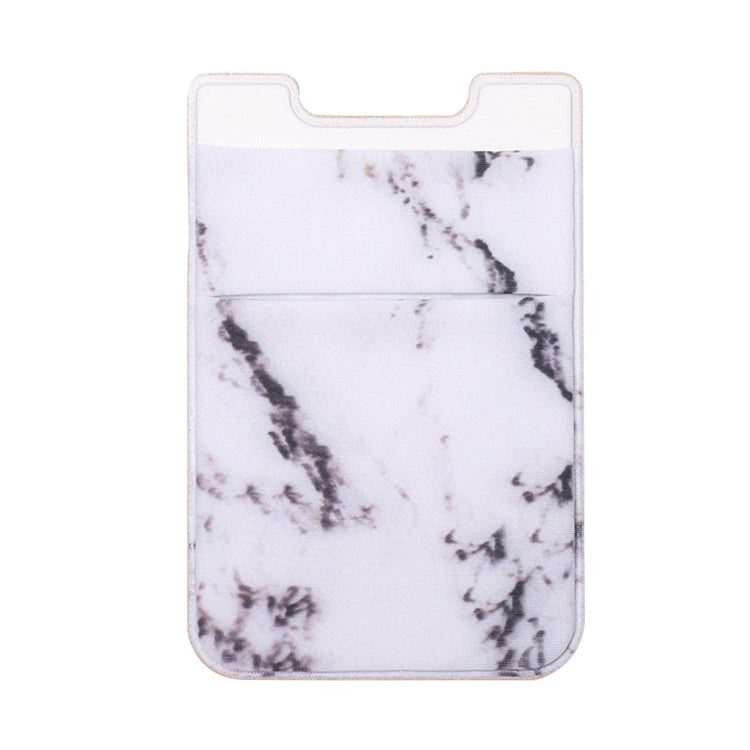 Marble Pattern Road Stretch Phone Back Plastic Card Holder Sticky Phone Clip