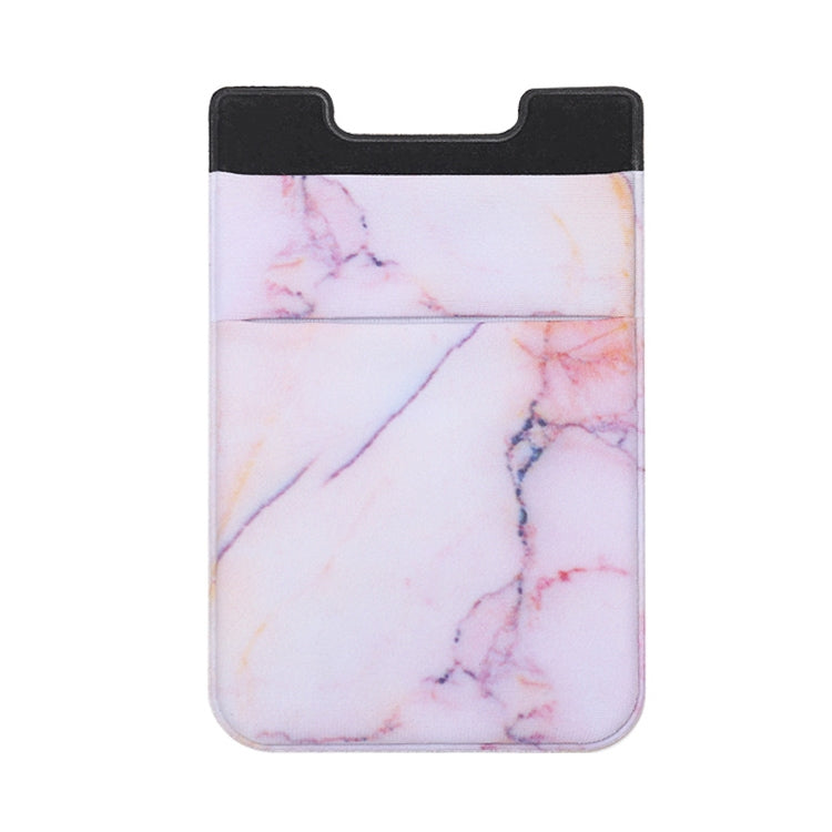 Marble Pattern Road Stretch Phone Back Plastic Card Holder Sticky Phone Clip