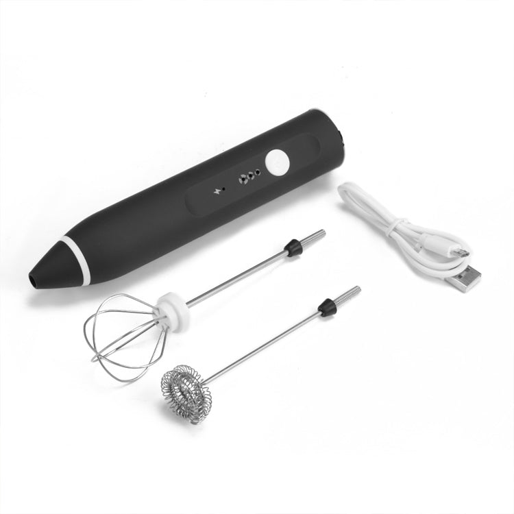 Kitchen Electric Hand-held Egg Beater Milk Coffee Mixer Stainless Steel Mini Handle Mixer