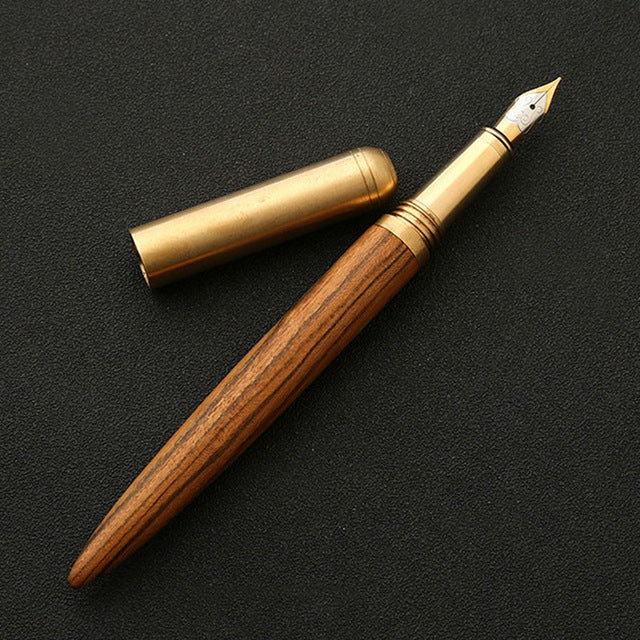 Luxury Wood Fountain Pen School Office Writing Ink Pen Stationery Gifts Supplies