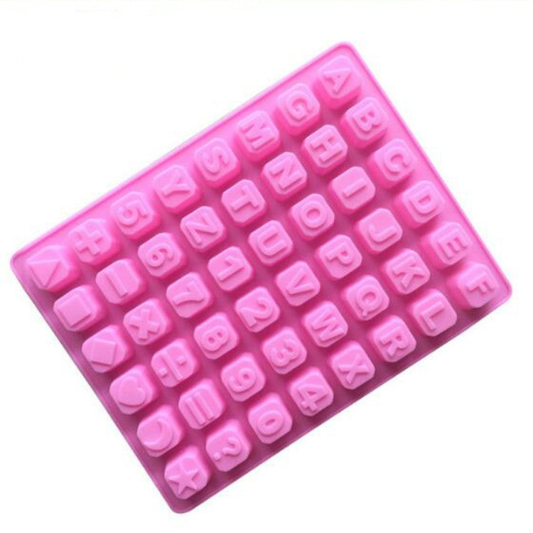 Stars Shape English Alphabet Silicone Chocolate Mold DIY Ice Handmade Soap Mold