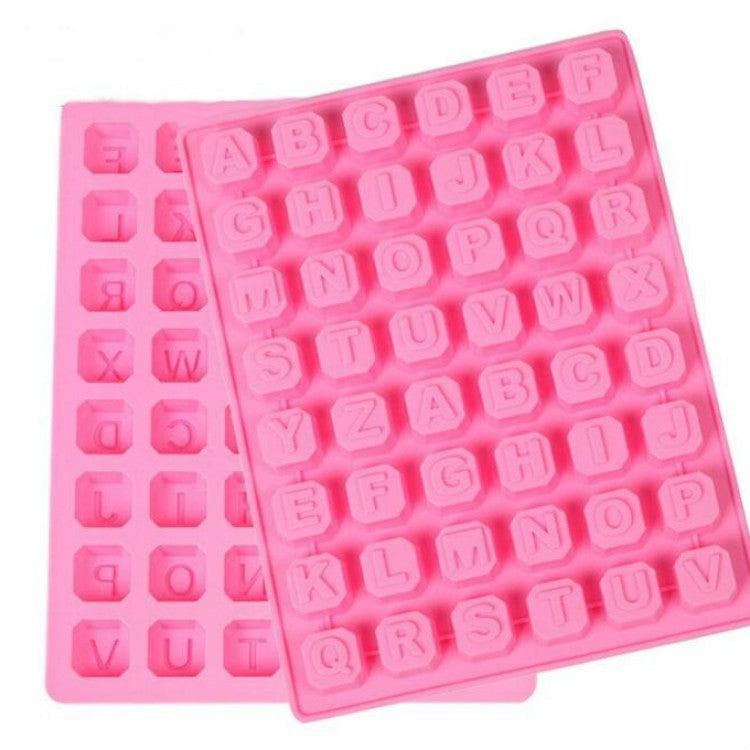 Stars Shape English Alphabet Silicone Chocolate Mold DIY Ice Handmade Soap Mold