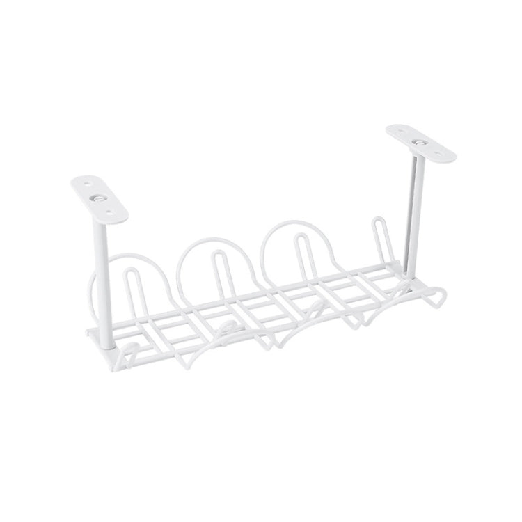 Cable Wire Rack Table Bottom Hanging Basket Shelf Organizing Plug-in Cable Board Storage Rack