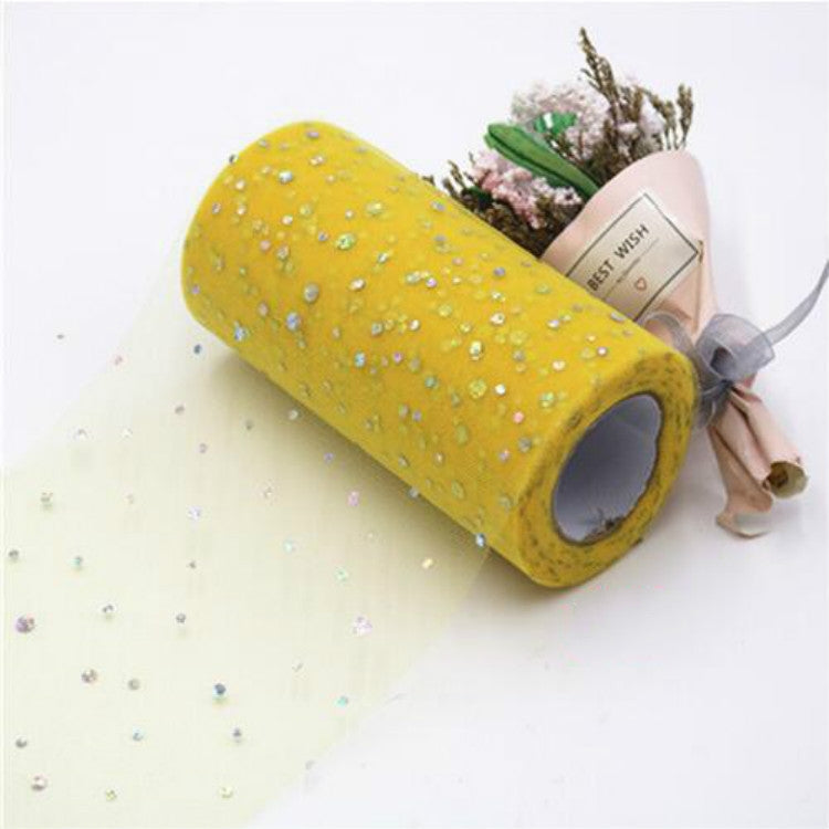 Tulle Roll 25 Yards 13cm Organza Laser Crafts Wedding Decoration Tulle Birthday Party Supplies