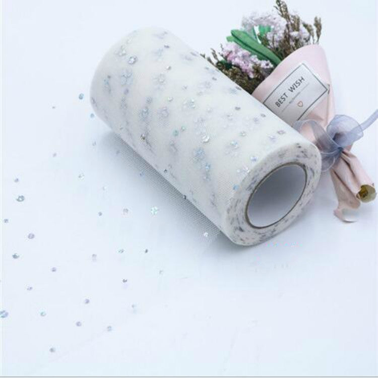 Tulle Roll 25 Yards 13cm Organza Laser Crafts Wedding Decoration Tulle Birthday Party Supplies