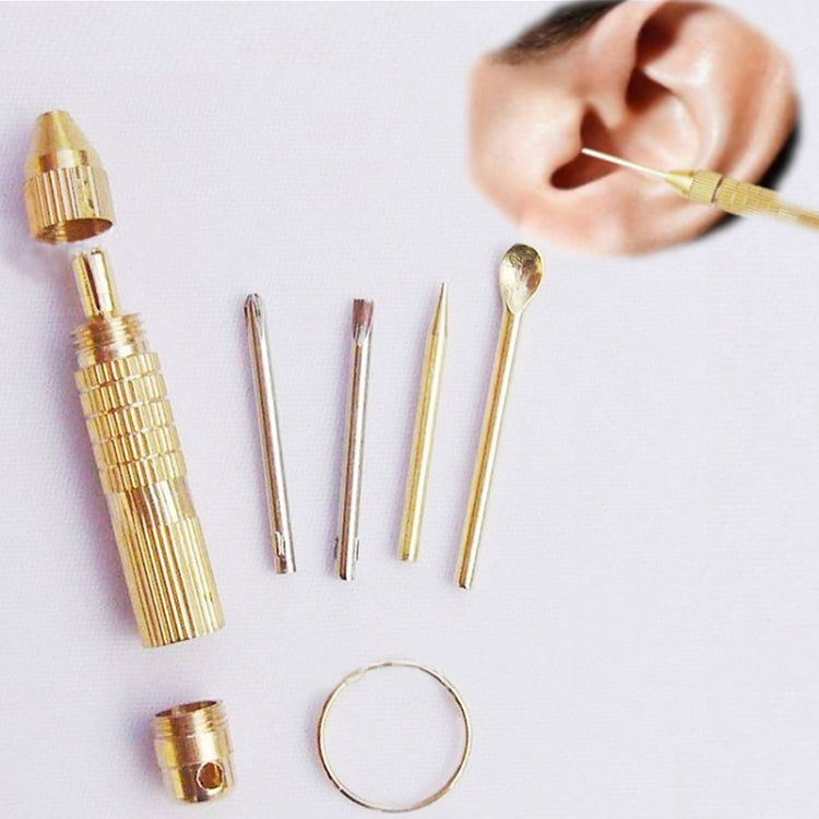 5 Sets 4 in 1 Multifunctional Portable Ear Spoon Tools