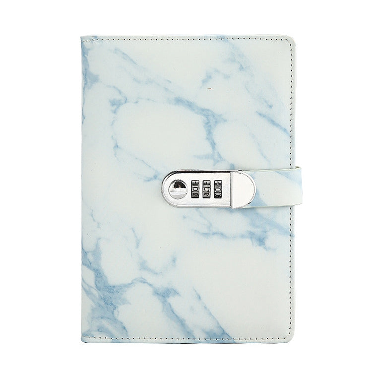 A5 Marble Texture Retro Password Lock Notebook Multifunctional Student Handbook Notepad