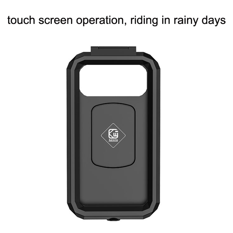Kewig Bicycle Motorcycle Rearview Mirror Waterproof Box Touch Screen Phone Holder