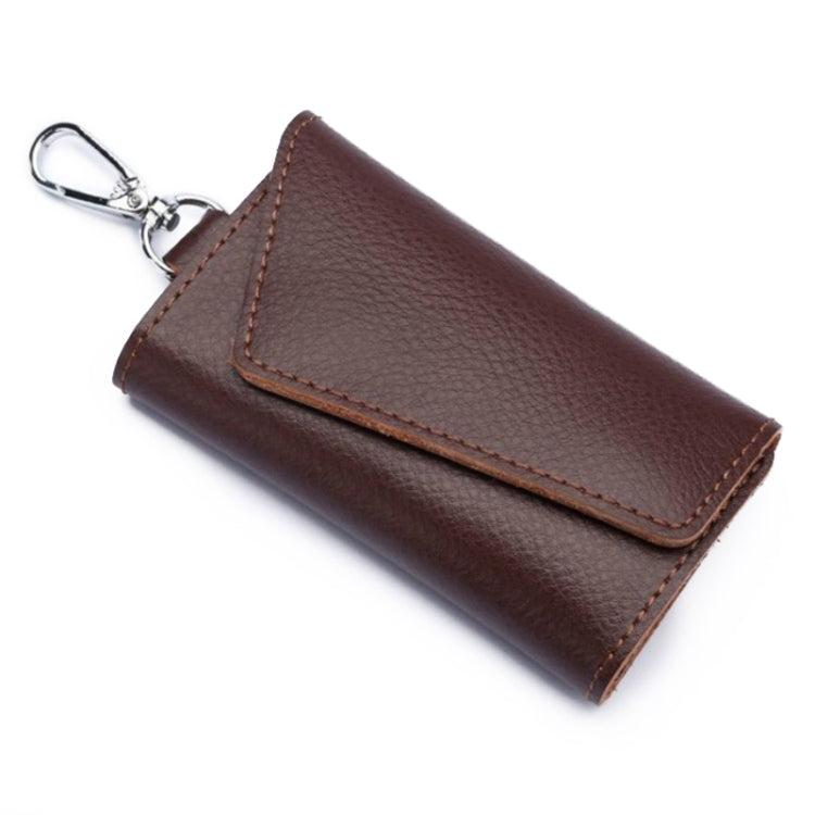 Multifunctional Litchi Texture Leather Keychain Bag Car Key Bag