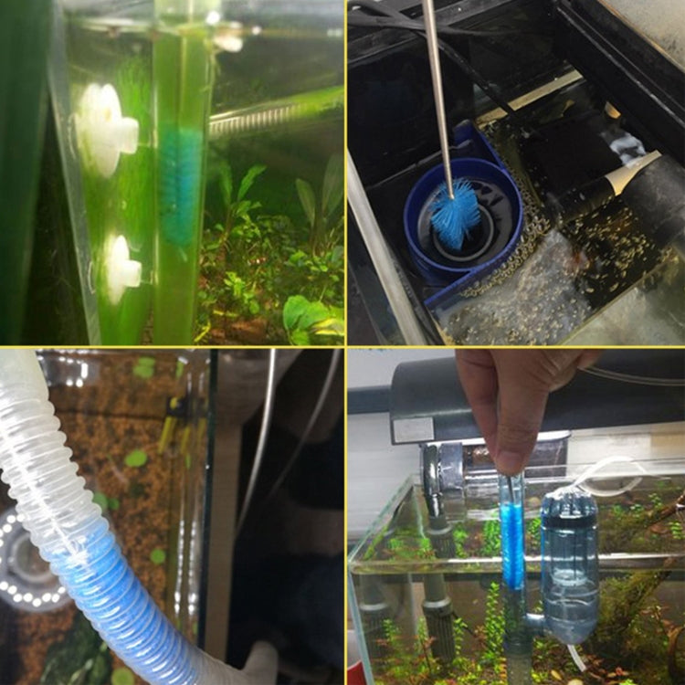 Kitchen Water Pipe Cleaning Brush Stainless Steel Cleaning Brush Spring Long Hair Brush