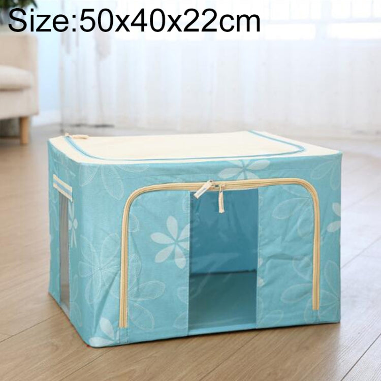 Folding Storage Box Non Woven Fabric With Zipper Moisture-proof Clothes Storage Box