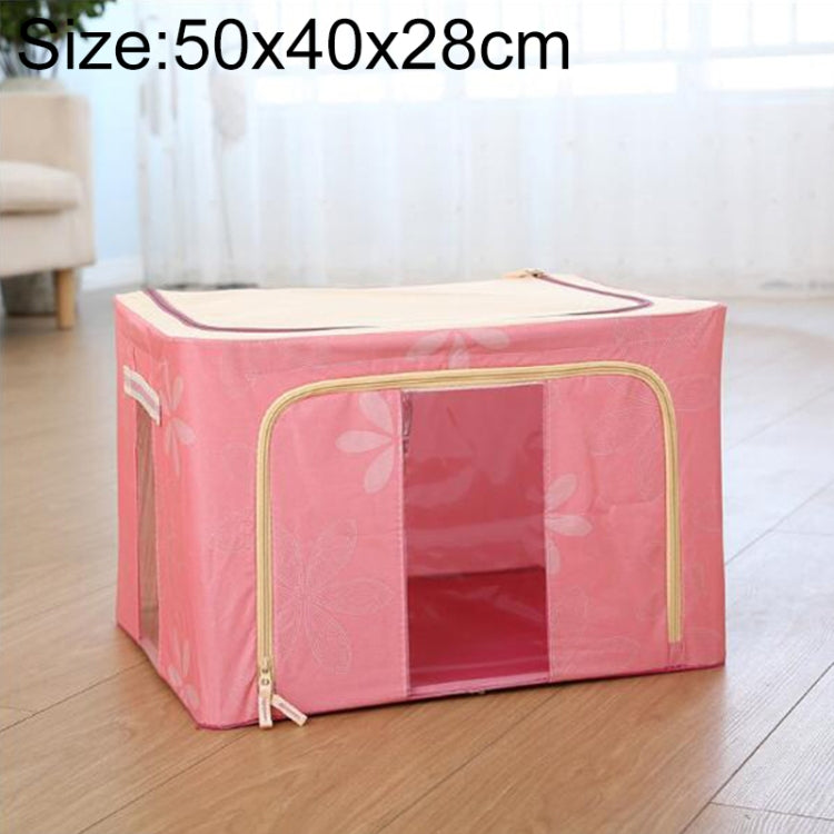 Folding Storage Box Non Woven Fabric With Zipper Moisture-proof Clothes Storage Box