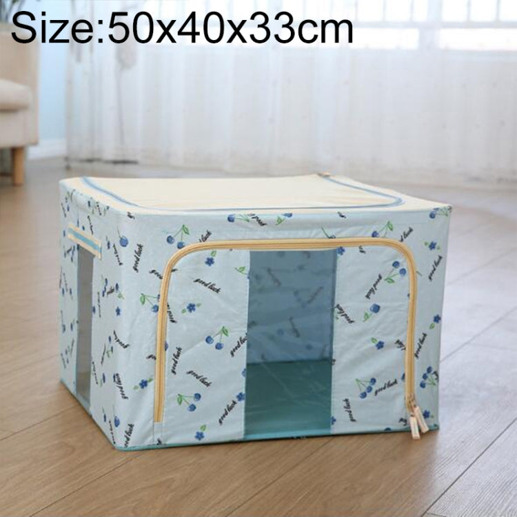 Folding Storage Box Non Woven Fabric With Zipper Moisture-proof Clothes Storage Box