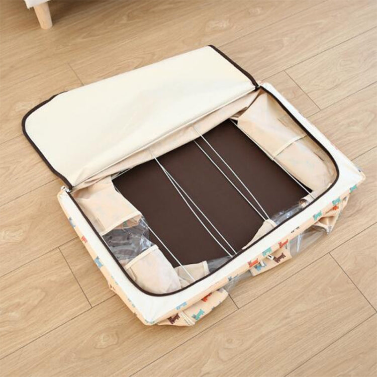 Folding Storage Box Non Woven Fabric With Zipper Moisture-proof Clothes Storage Box