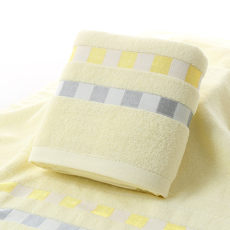 Cotton Plain Square Bath Towel Natural Environmental Protection Embroidered Bath Towel Household Towel