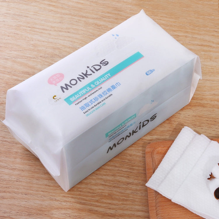 MONKIDS KS037 Disposable Face Towel Pure Cotton Thickening Pearl Cleansing Towel