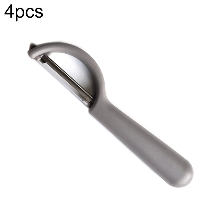 4个一卖 Stainless Steel Round Handle Peeler Sugar Cane Scraper  Fruit Plane