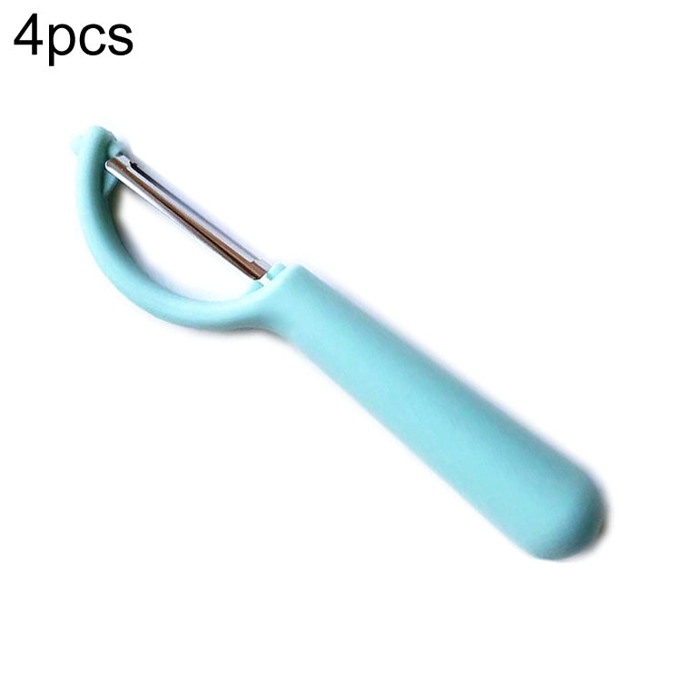 4个一卖 Stainless Steel Round Handle Peeler Sugar Cane Scraper  Fruit Plane