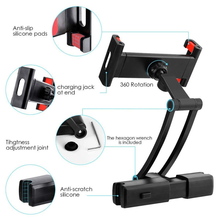Universal 360 Rotation Holder Bracket Back Seat Car Mount
